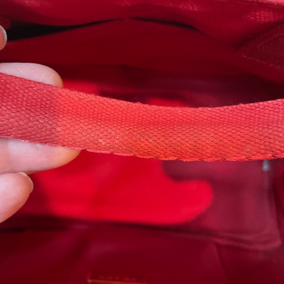 Prada Canapa Mini Canvas Red Tote- excellent condition - Picture 11 of 16